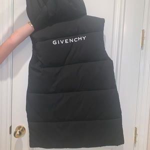 Givenchy black nylon puffer vest